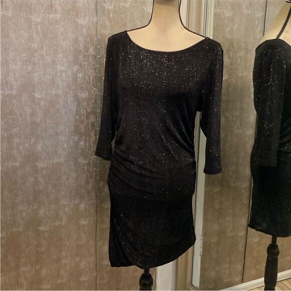 Alice+ Olivia Elegant Black sparkling Dress, S - Picture 1 of 8